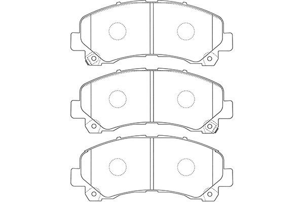 KAVO PARTS Комплект тормозных колодок, дисковый тормоз BP-3517